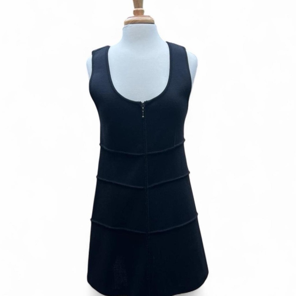 Vintage Andrea Jovine Fitted Wool
Sweater Dress Hidden Front Zip Rare Find!